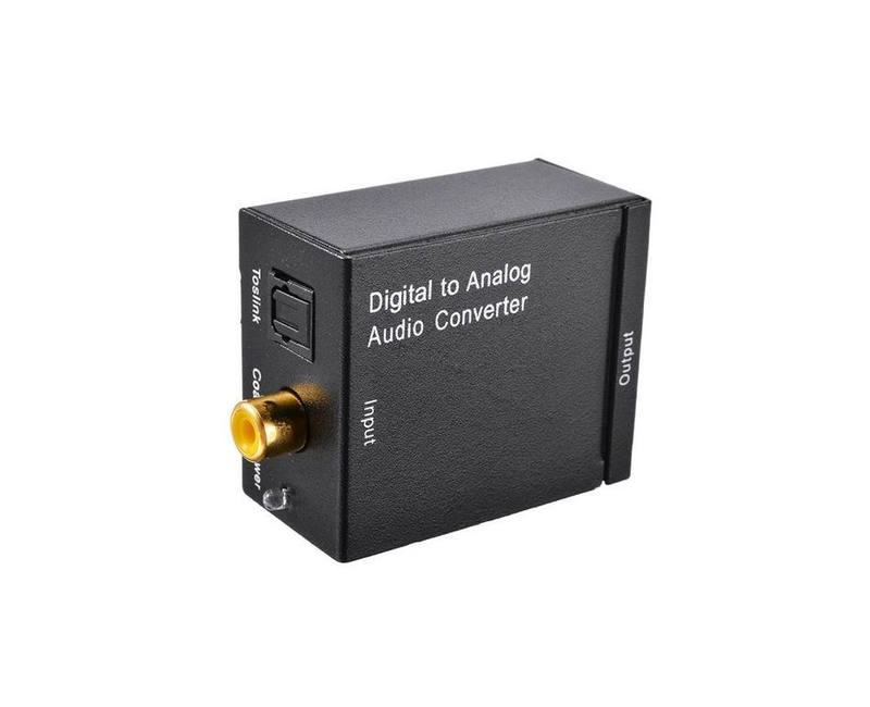Audio Converter From Optical To Aux- Black