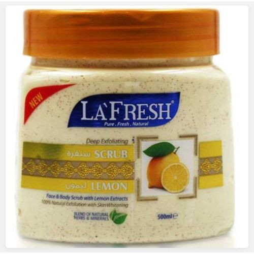 La Fresh Face And Body Scrub Lemon - 500ml