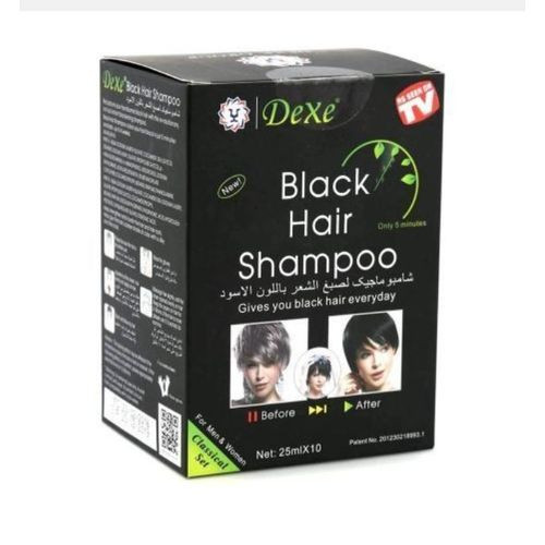 Dexe 10pcs Box Of Black Hair Shampoo Set 25ml