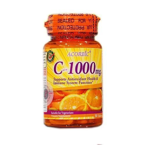 Acorbic Vitamin C- 1000mg Antioxidant Health 30 Tabs