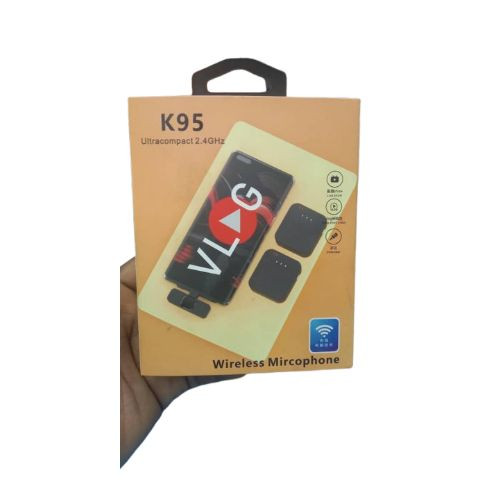 Ultracompact 2.4GHz Wireless Microphone – Perfect for Vlogging & Live Streaming With Noise Cancelation - Multicolor