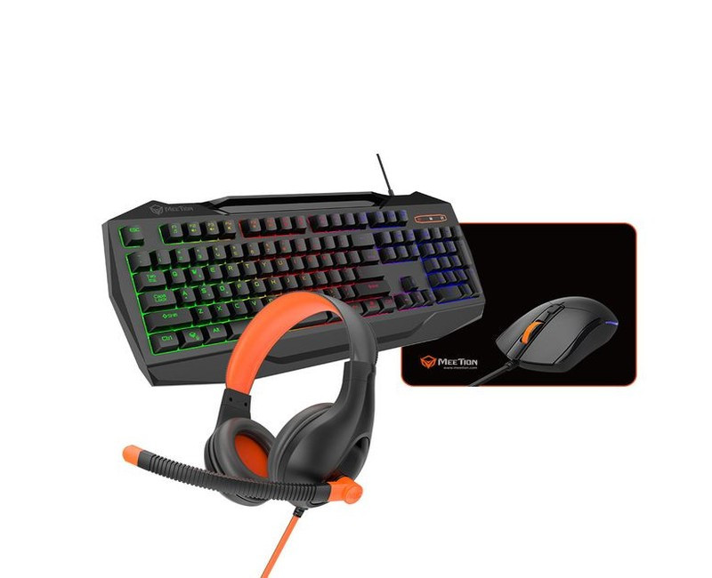 C490 4 in 1 PC Gaming Kit Keyboard Mouse, Headset and Mouse
