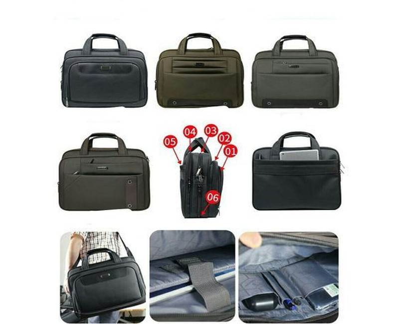 16 Inch, Laptop Briefcase Business Office Bag Water Resistant Durable Shoulder Messenger Bag- Multi-colour.