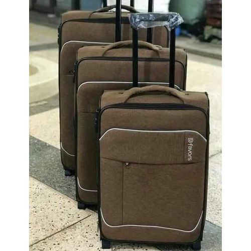 A Set Of 3 In 1 Suitcase Pure Clothes Material Durable It Has 2 Wheels Spinners Extremely Durable It Has Multiple Colours Easy To Clean And Use