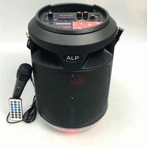 Portable Speaker For Karaoke And Public Speaking With Microphone-Black