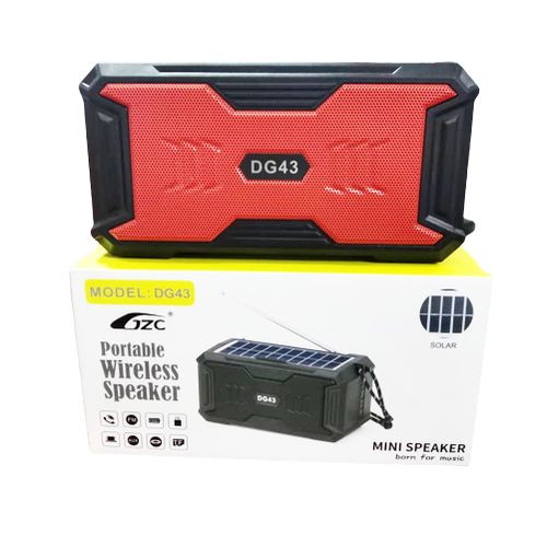 Clear Sound Bluetooth Speaker With Radio Function-Red/Black