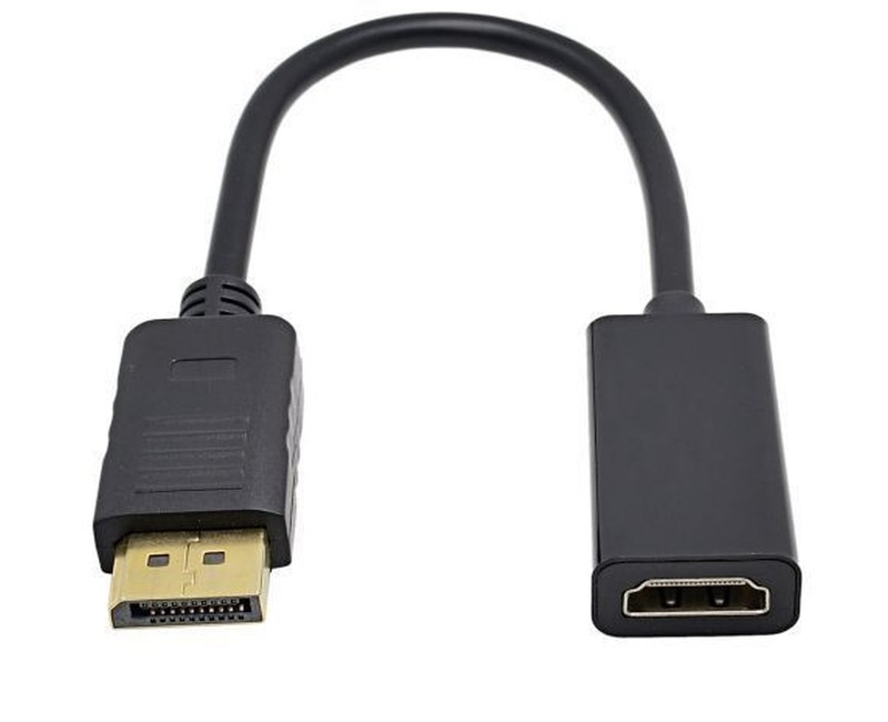 Displayport Dp to Hdmi Adapter Cable 1080P Black