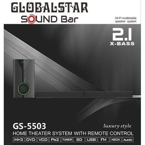2.1 Extra Bass Sound Bar Home Theater Speaker System-Black