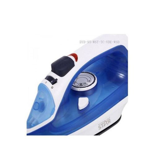 Steam And Dry Flat Iron - White/blue