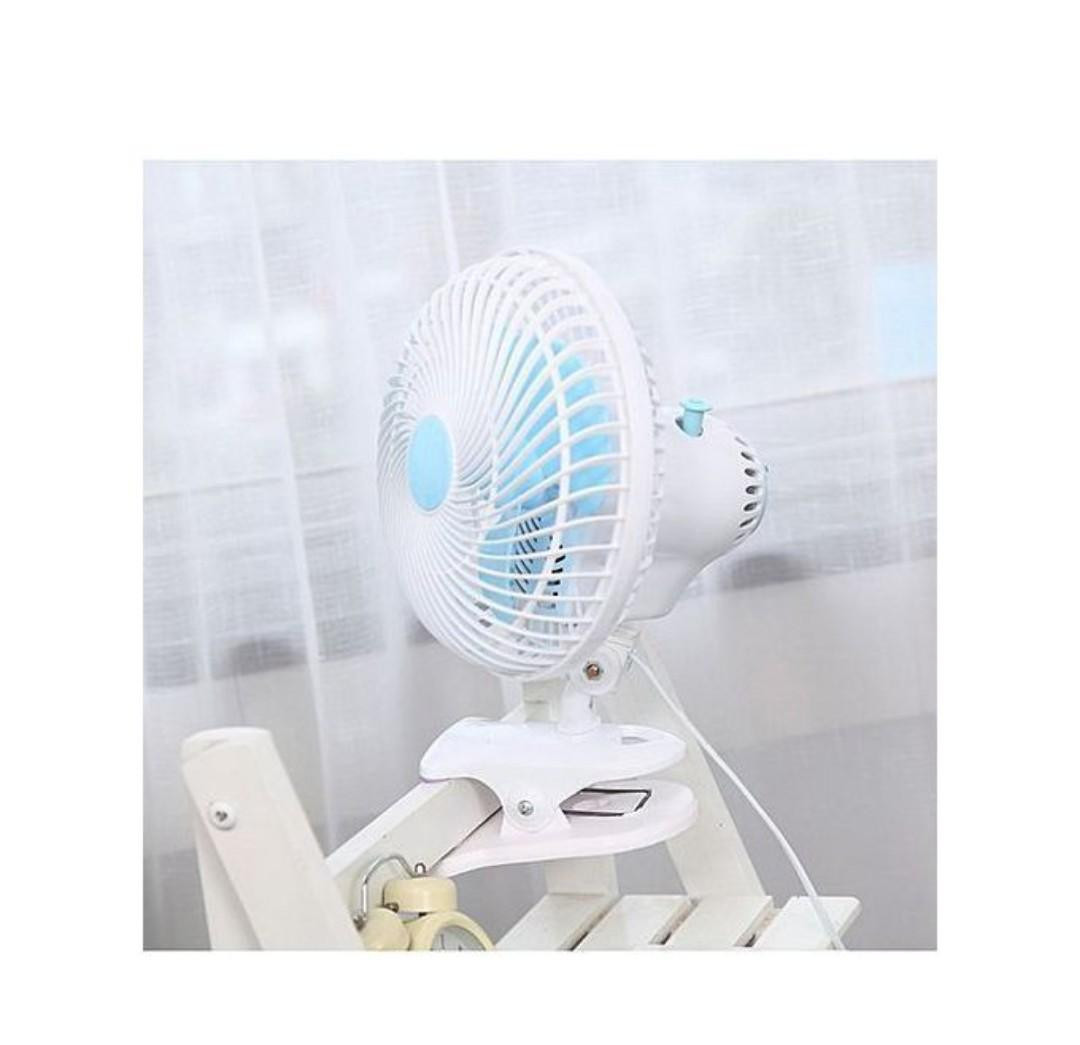Electric Mini Table Fan - White.
