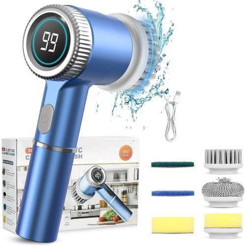 5 In 1 Portable Electric Cleaning Brush - Multicolor