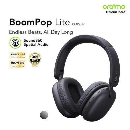 Oraimo BoomPop Lite ENC Over-Ear Wireless Headphones - Black/White