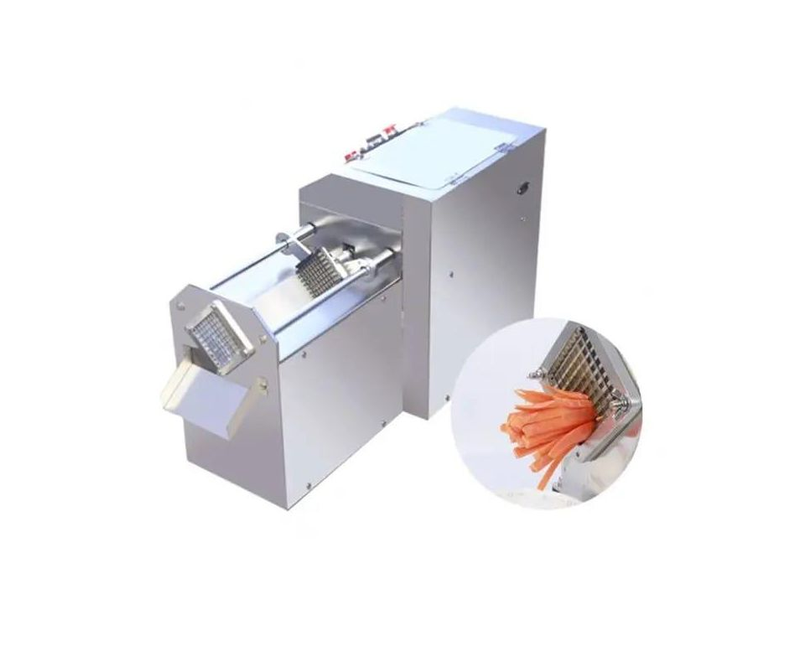 Commercial Eco Friendly Vegetable And Fruit Cutting Machine Mini Potato Chips Cutting Machine Chopper Slicer- Silver