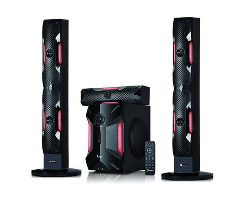 3.1Ch High Tech Multimedia Speaker Super Bass Surroung Woofer Soundbar-Black
