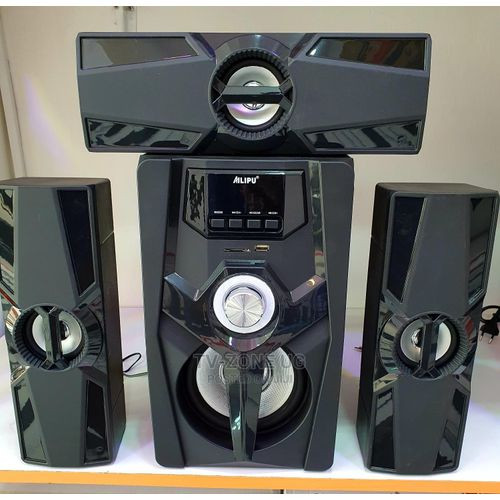 Ac/Dc Home theatre Audio Subwoofer System With Hi-Fi Sound-Black