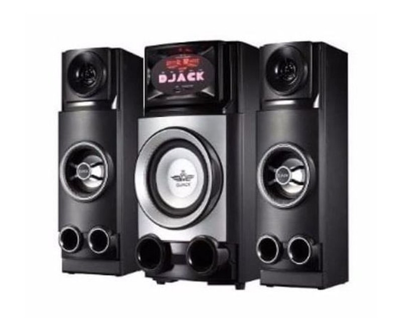 Wireless Home Theatre System With Remote Control And Beat Lighting-Black