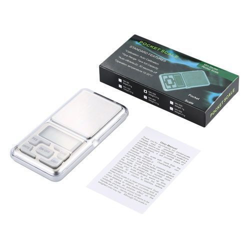 200g/0.01g Digital Precision Pocket Weigh Scale - Silver