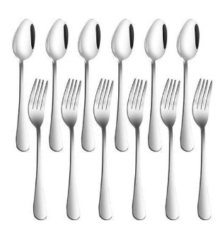 Classy set of 6 spoons and 6 forks