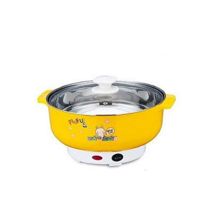 Electric Food Steamer And Vegetables Boiler 28cm - Yellow