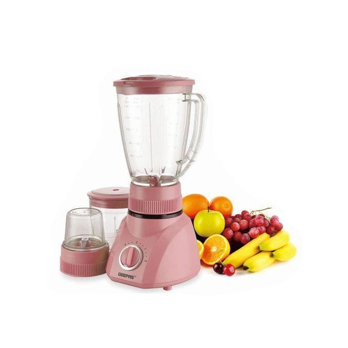 Electric 3 In 1 Juice Blender, 1.5 Litres - Pink