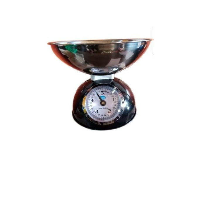 Stainless Steel  Mechanical Weighing Kitchen Scale Set - White