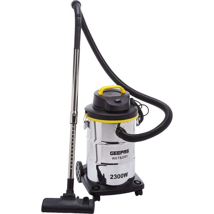 2 in 1 Blow and Wet & Dry Vacuum Cleaner With Powerful Copper Motor Stainless Steel Drum Tank With Dust Full Indicator Silver