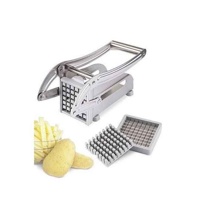 French Fries Chips Irish Potato Cutter Slicer - Silver