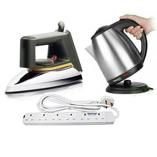 Bundle Of Kettle Extension And  Flat Iron- Silver