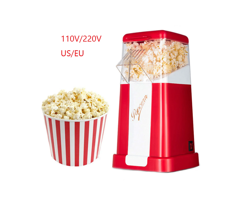 Fast Porpcorn Maker For Making Healthy Porpcorn -Red Electro Master