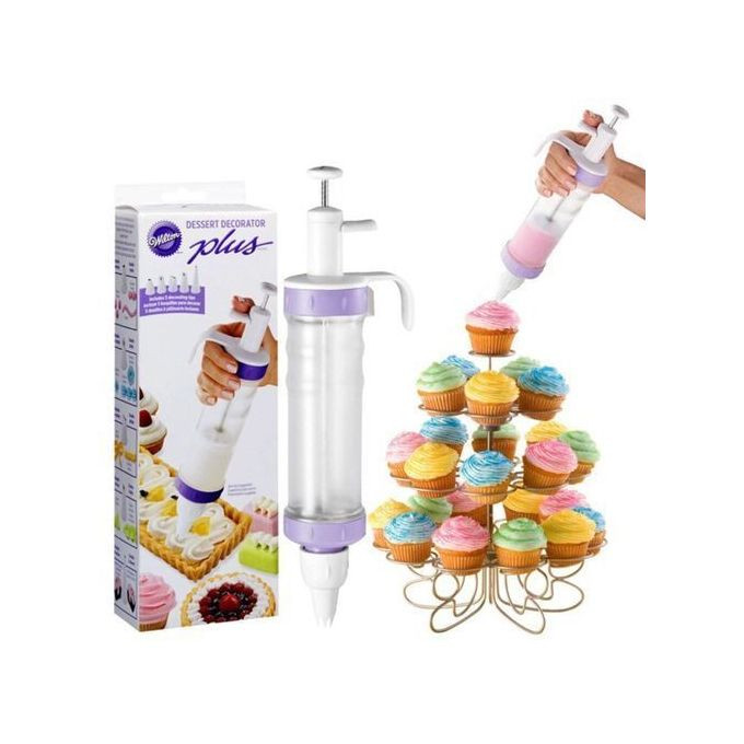 Dessert Decorator With Cake Icing Tool set - White