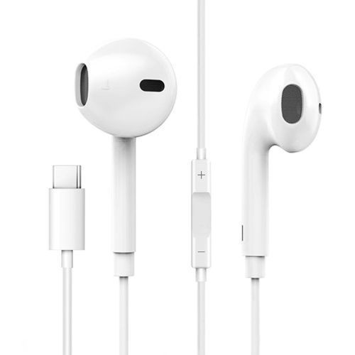 Type-C In-Ear Wired Metal Earphone Headset USB-C-White