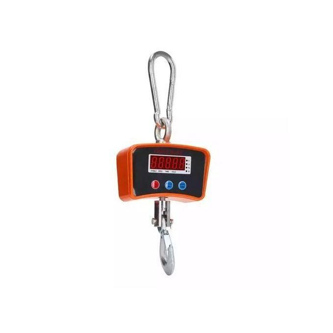 500 Kgs Cast Iron Weighing Scale With Clear Digital Screen-Orange