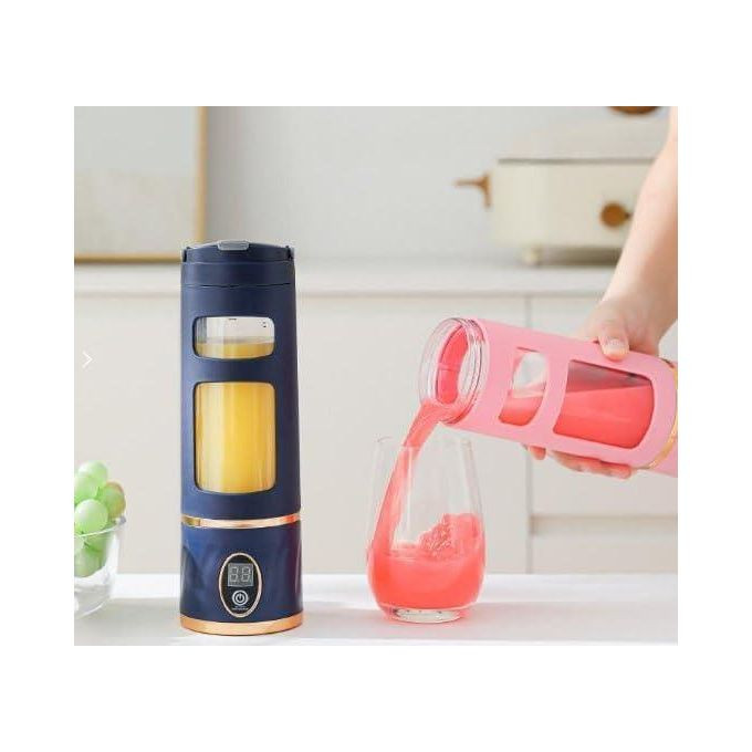 1 Piece Portable Electric Juicers Fruit Mixers USB Rechargeable Smoothie Mini Blender Personal Juicer - Multicolor