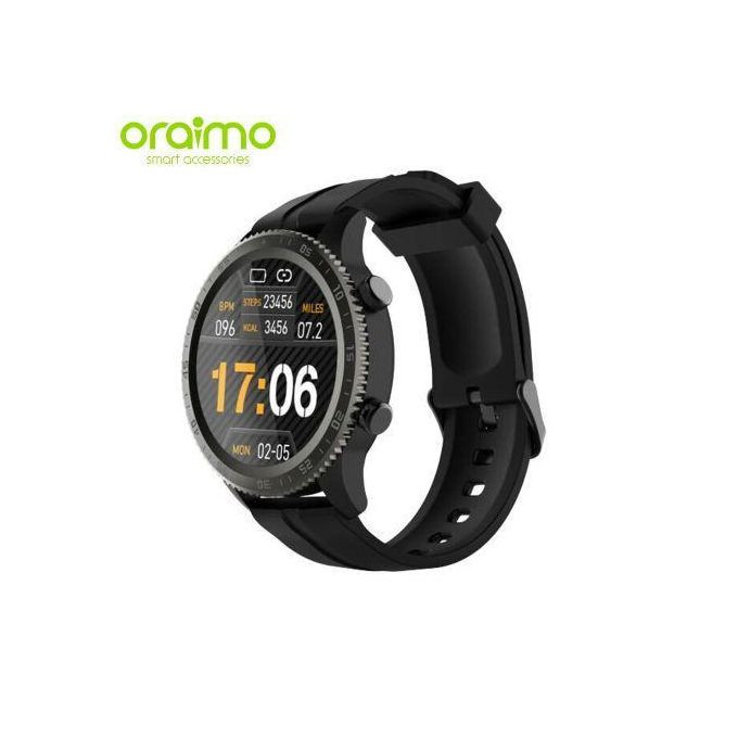 Oraimo Tempo-W3/2 Smart Watch Health Monitor IP67 Waterproof -black