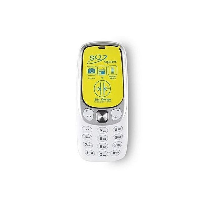 SQ 3310s 4MB Dual Sim Slim Body - Wireless FM - White