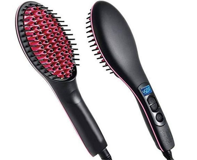 Hair Straightener Hot Comb - Black