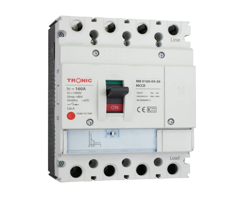 MCCB BREAKER SGM6 160A 4P 36KA 160L MB 0160-04-36