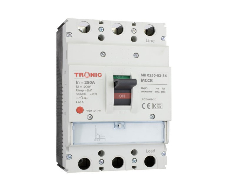 MCCB BREAKER SGM6 250A 3P 36KA 250L MB 0250-03-36
