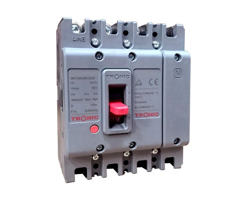 MCCB BREAKER 100A 4POLE MG 100L-0100-04