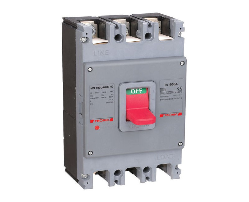 MCCB BREAKER 400A3POLE MG 400L-0400-03