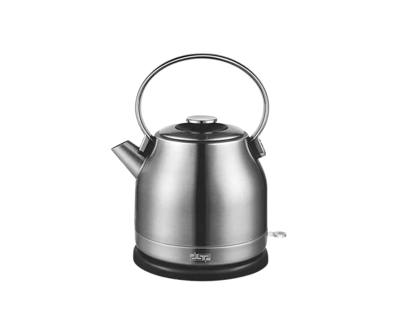 1.7L Capacity Portable Electric Stainless Steel Kettle Power Thermostat Control Tea Pot Water Boiler -Silver Dsp