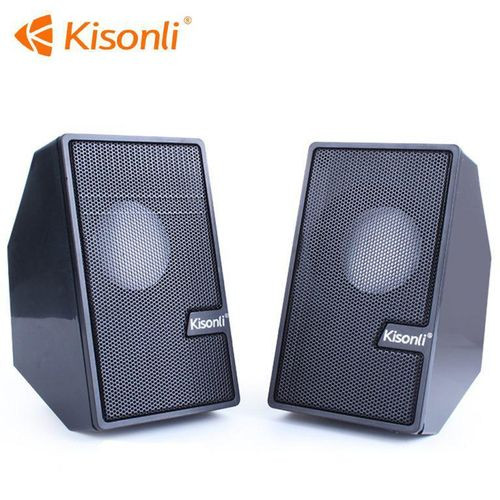 Kisonli S-555 Computer/Laptop USB Powered Speakers Black