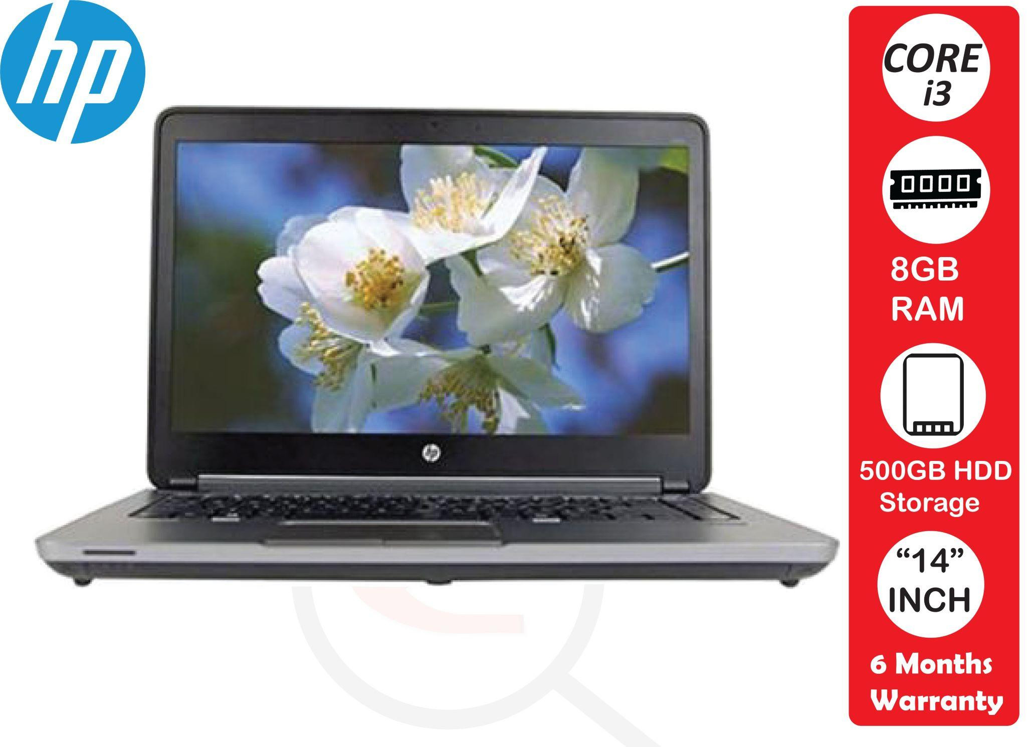 Refurbished Probook 640 Core i3 8GB Ram 500GB HDD 14 Inch Screen -Black