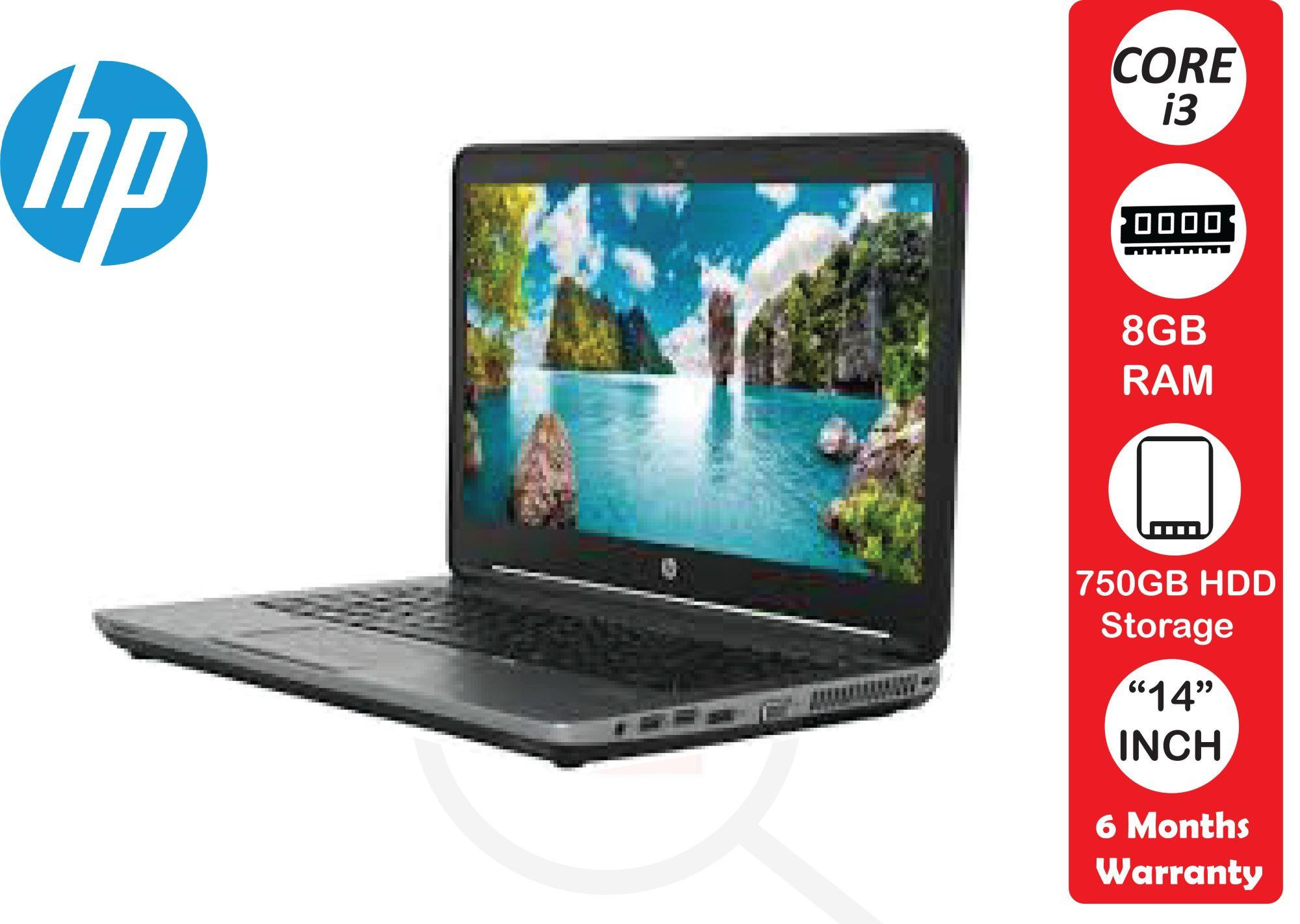 Refurbished Probook 640 Core i3 8GB Ram 750GB HDD 14" Screen Black