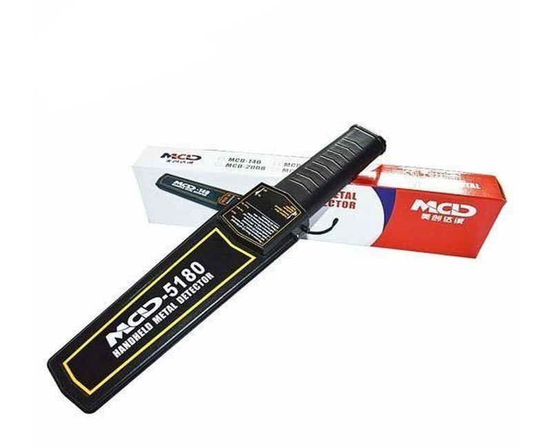 High Sensitivity Portable Hand Held Metal Detector Scanner With Buzzer And Vibration Alarm- Black.