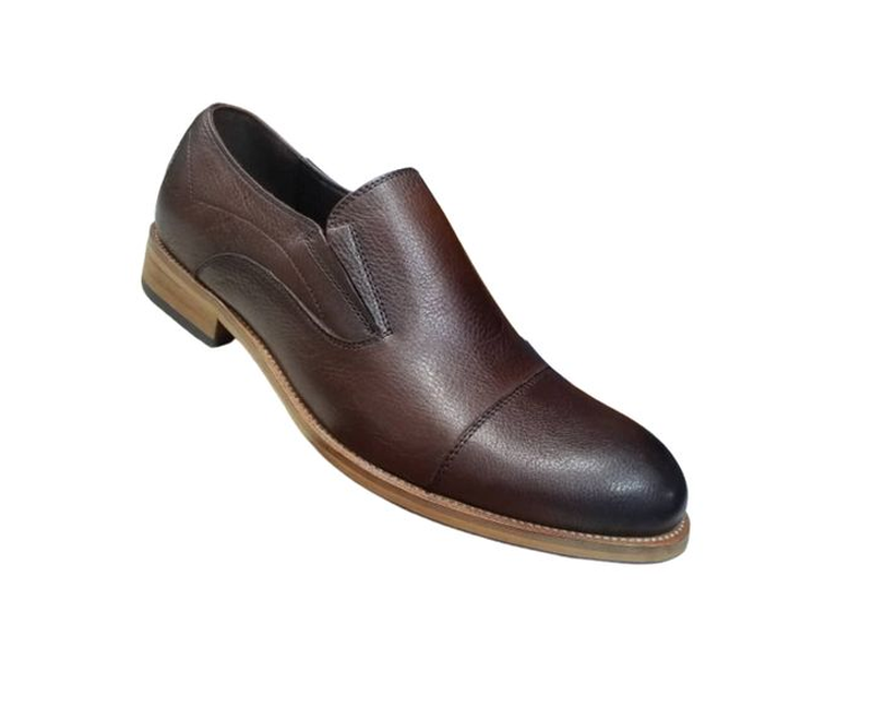 Men's Faux Leather Designer Shoes - Coffee Brown