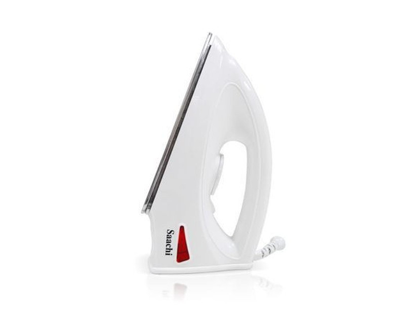 Good Quality Dry Iron With Aluminium Sole Plate-White