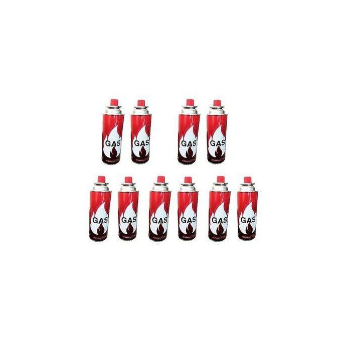 Cooking Butane Gas Canisters 10 pcs - Red
