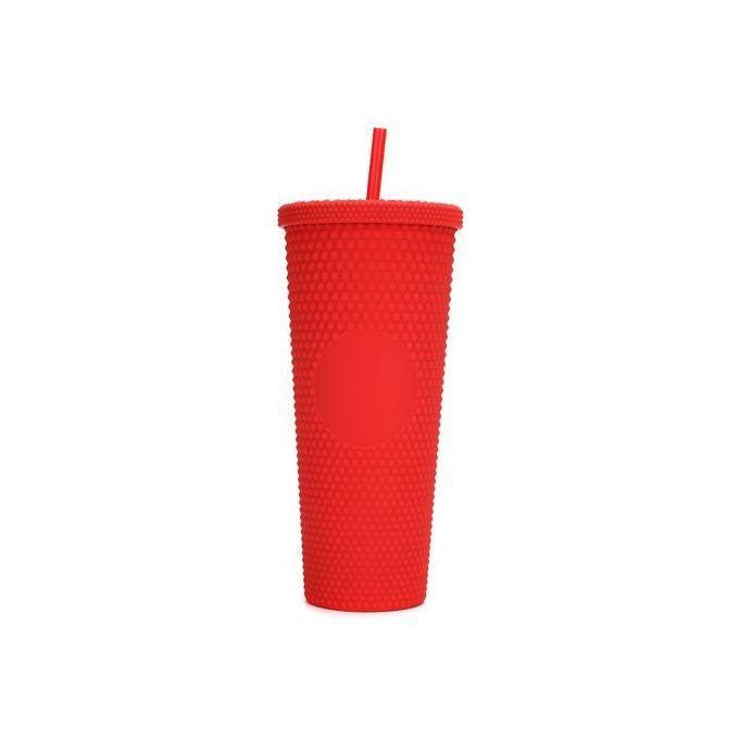 710ML/24OZ Large Capacity Water Cup Fully Studded Matte