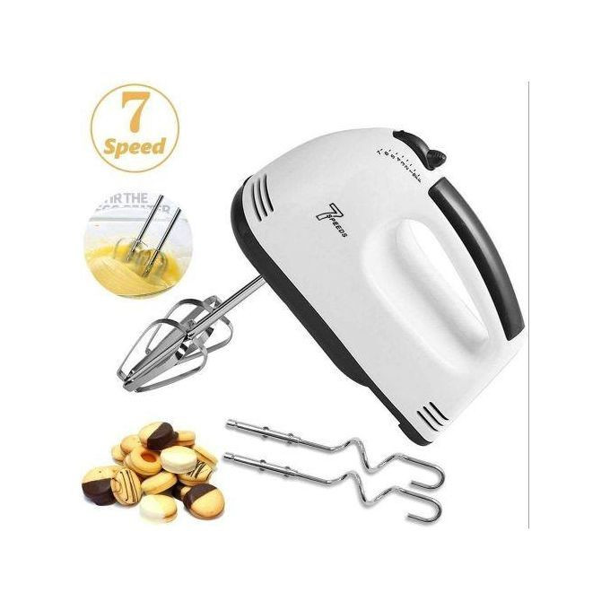 7 Speed Electric Hand Mixer 260W - White